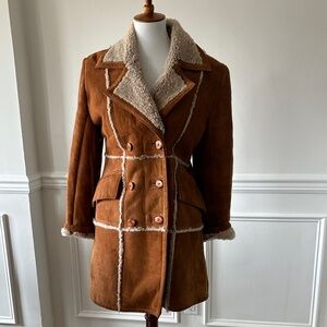 Women's Brown Shearling Coat